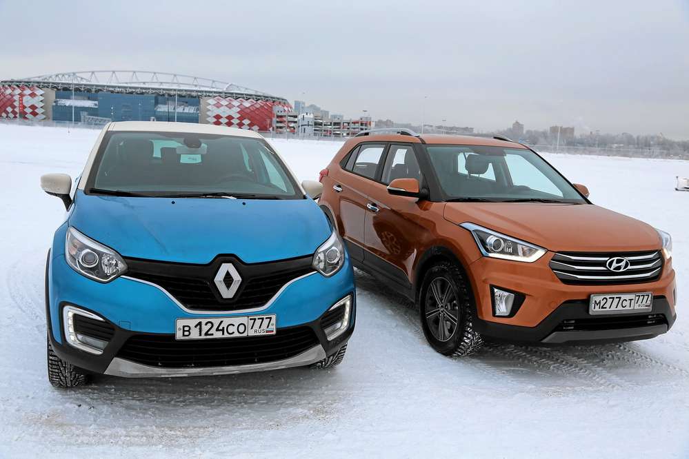 Hyundai Creta против Renault Kaptur: братание на снегу